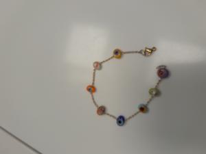 BRACELET WITH SMALL COLORED STONES
